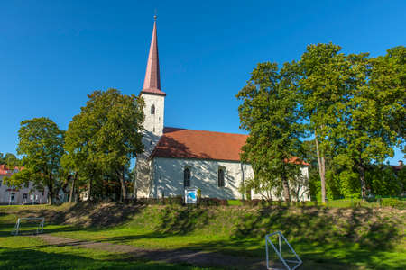 Estonia, Johvi 01.09,2019 Johvi Mihkli church. In the 13th century the biggest in Estonia church.のeditorial素材