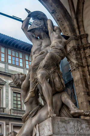 Italy, Florence 03.01,2018 Famous ancient statue in Romeのeditorial素材
