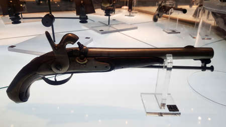 Russia, Tula - 13,01,2019 Museum of weapons. 2015, the museum opened a new permanent exhibition "The history of small arms and cold steel from the XIV century to the present"のeditorial素材