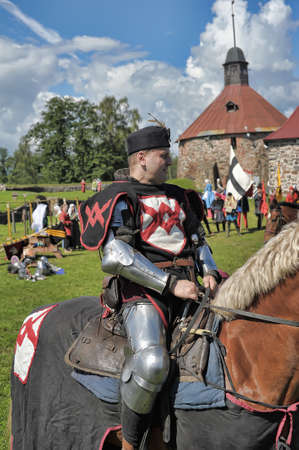 Russia, Vyborg, 30,07,2011 Festival of the historical reconstruction of the Middle Ages "Vyborg Castle"のeditorial素材