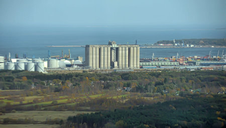 Estonia, Tallinn 22,12,2016 View of Tallinn from the TV towerのeditorial素材