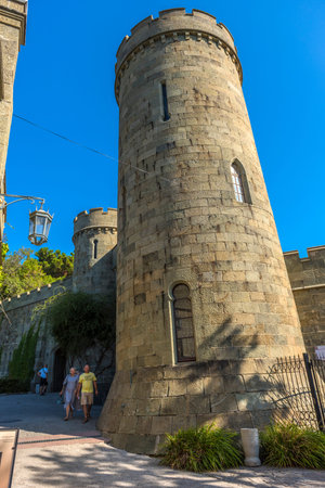ALUPKA, CRIMEA - 09/18/2020: Shuvalov Passage at Vorontsov Palace in Crimea, Russia. Vorontsov...