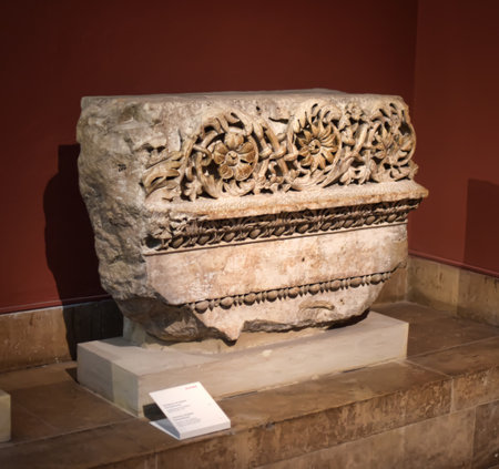 Germany, Berlin, 26.03.2015 Exhibits of the Pergamon Museum, situated on the Museum Island in Berlin. It's subdivided into the antiquity, the Middle East, and the museum of Islamic art.のeditorial素材