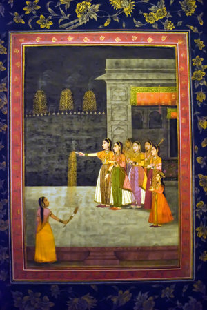 Pergamon museum in Berlin, Germany, April 21, 2016: antique decoration in Pergamon Museum, which is subdivided into the antiquity collection, the Middle East museum, and the museum of Islamic art.のeditorial素材