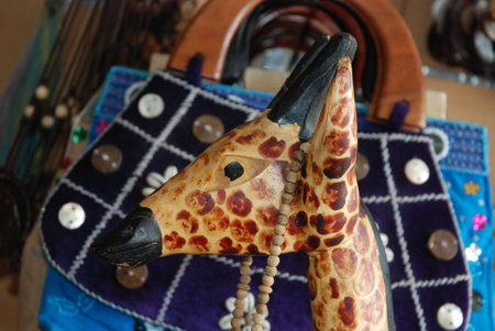 Hurgada, Egypt - February 17, 2014: The local gift shop in Egyptian souvenir shopのeditorial素材