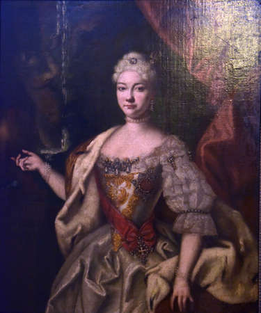 Russia, St. Petersburg 30,05,2014 Mikhailovsky Castle Museum and paintings on the wallsのeditorial素材