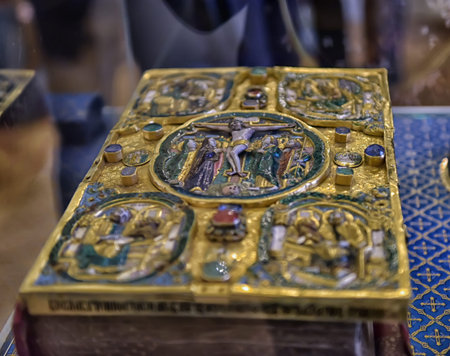 Russia, St. Petersburg 01/30/2019 Interiors and exhibits of the Mikhailovsky Castle, portrait...