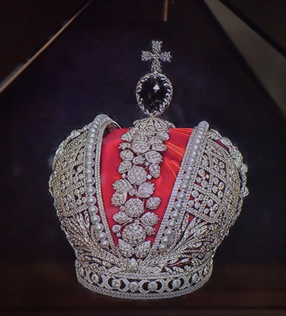 Russia, St. Petersburg 01/30/2019 Interiors and exhibits of the Mikhailovsky Castle, portrait...