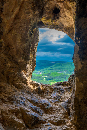 Monastery of Chelter Marmara in Mount Chelter Kaya, Crimea, village of Ternovka