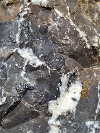 stone texture and veins on it close-up photoの写真素材