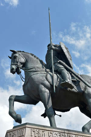 Russia, St. Petersburg 14,05,2021 Monument to Alexander Nevsky near Lavra in St. Petersburgのeditorial素材