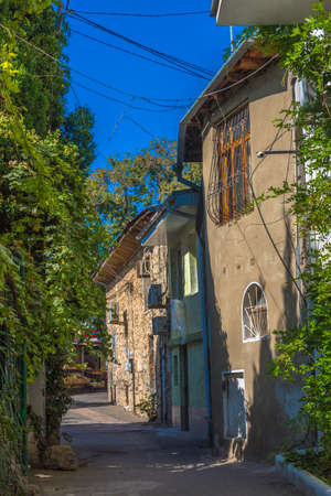 Republic of Crimea, the city of Alupka. 09/20/2020 streets of Yalta in summerの写真素材