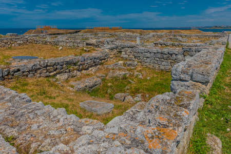 Crimea, Sevastopol - 10.05.2021. Museum-reserve Chersonesos Tauride. An ancient polis founded by the ancient Greeks on the Heracles Peninsula.の写真素材