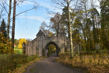 Monrepos park. maingate. Vyborgの写真素材