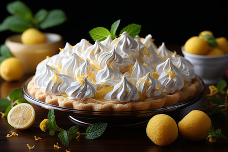 Lemon meringue pie, Generative AIの素材