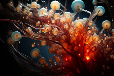 human nervous system diagrammatically Generative AIの素材