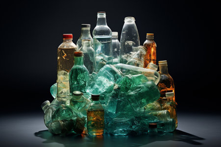 Collection of Ship Bottles, recycling Generative AIの素材