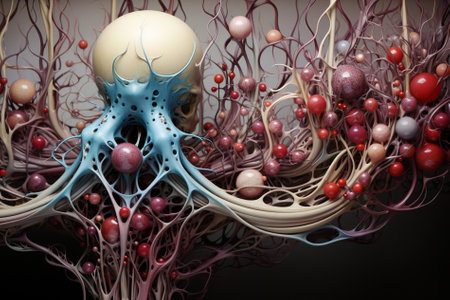 human nervous system diagrammatically Generative AIの素材