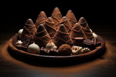 chocolate truffle, Generative AIの素材