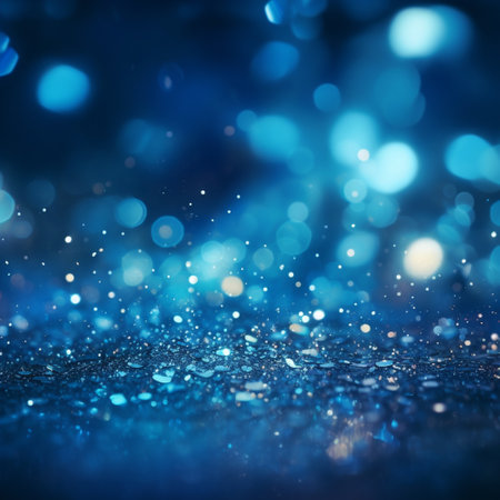 blue background with sparkles, Generative AIの素材