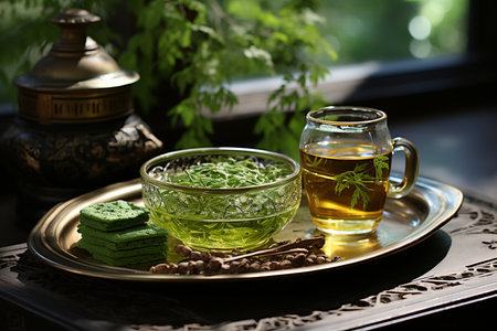 green tea, Generative AIの素材