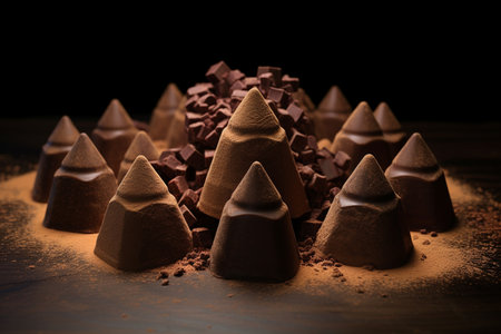 chocolate truffle, Generative AIの素材