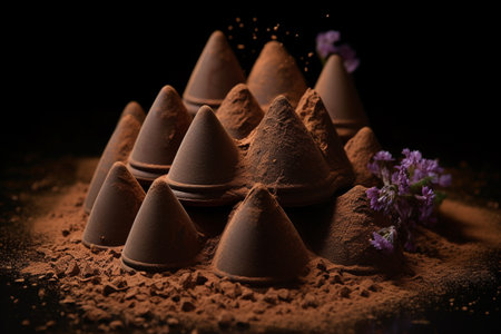 chocolate truffle, Generative AIの素材
