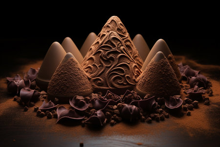 chocolate truffle, Generative AIの素材