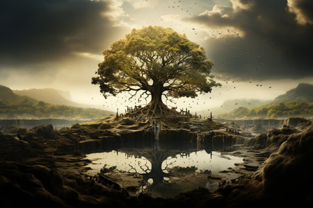 world tree of knowledge, Generative AIの素材