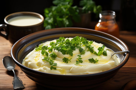 mashed potatoes with herbs
  Generative AIの素材