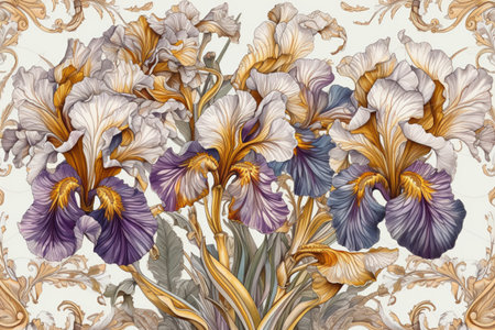 blue gladiolus, stylized picture
, watercolor style, Generative AIの素材