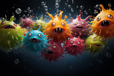 viruses attack
  Generative AIの素材