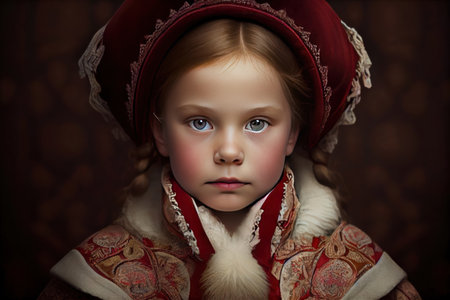 girl child with old russian style
, watercolor style, Generative AIの素材
