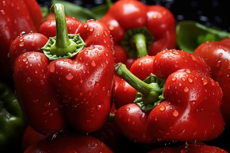 red pepper background, Generative AIの素材