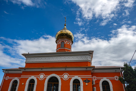 Church of the Cover of the Blessed Virgin in Simeiz in Crimea (2024)の写真素材