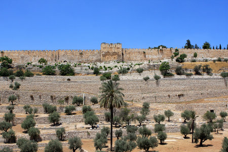 View of Golden gates in Jerusalem, Israel