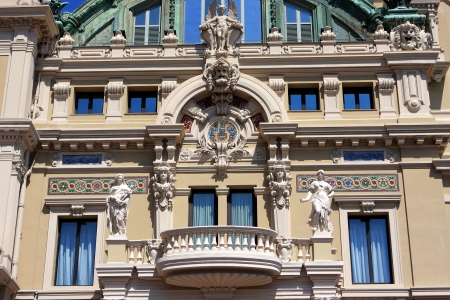 Detail of the Opera de Monte-Carlo, Garnier s opera , Monacoのeditorial素材
