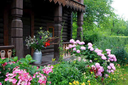 Typical house in the Russian Colony Alexandrowka, Potsdam, Germanyのeditorial素材