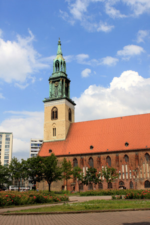 St. Mary\'s Church, (Marienkirche) is a church in a central Berlin, Germanyのeditorial素材
