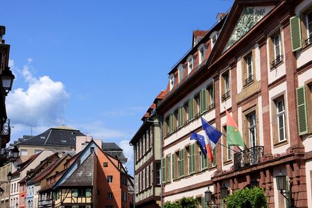 Typical historical architecture of Colmar Alsace Franceのeditorial素材