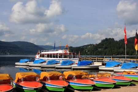 View of the lake Titisee in Black Forest Germanyのeditorial素材