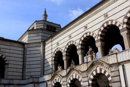 The Famedio, the main memorial chapel of the Monumental Cemetery, Milan, Italyのeditorial素材