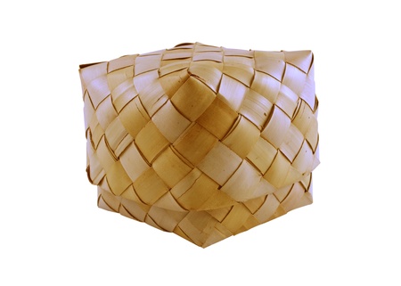 isolation of Thai traditional rice box  It is called の写真素材