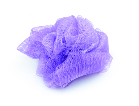 Scrub Sponge  isolated on white backgroundの写真素材
