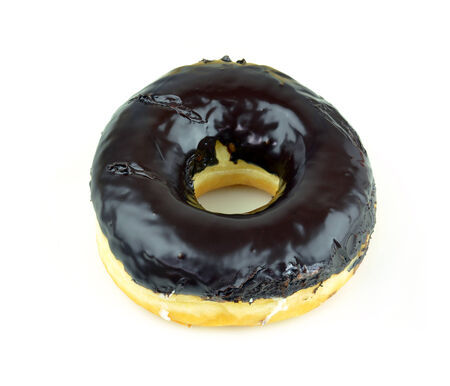 Donut isolated on white backgroundの写真素材