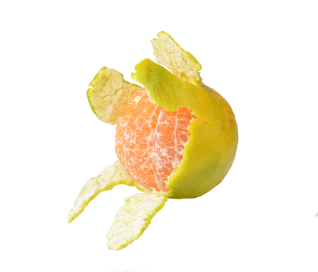 orange isolated on white backgroundの写真素材