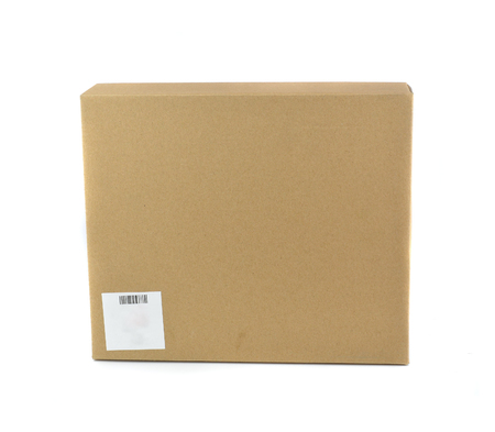 Paper box isolated on white backgroundの写真素材