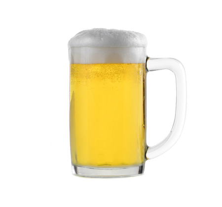 beer  isolated on a white backgroundの写真素材