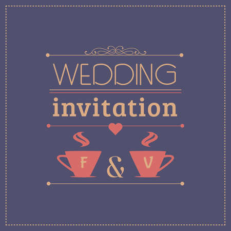 wedding invitation, greeting card のイラスト素材