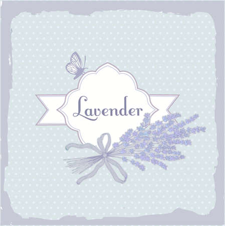 Lavender, herb, flower, floral vintage, packaging  background のイラスト素材